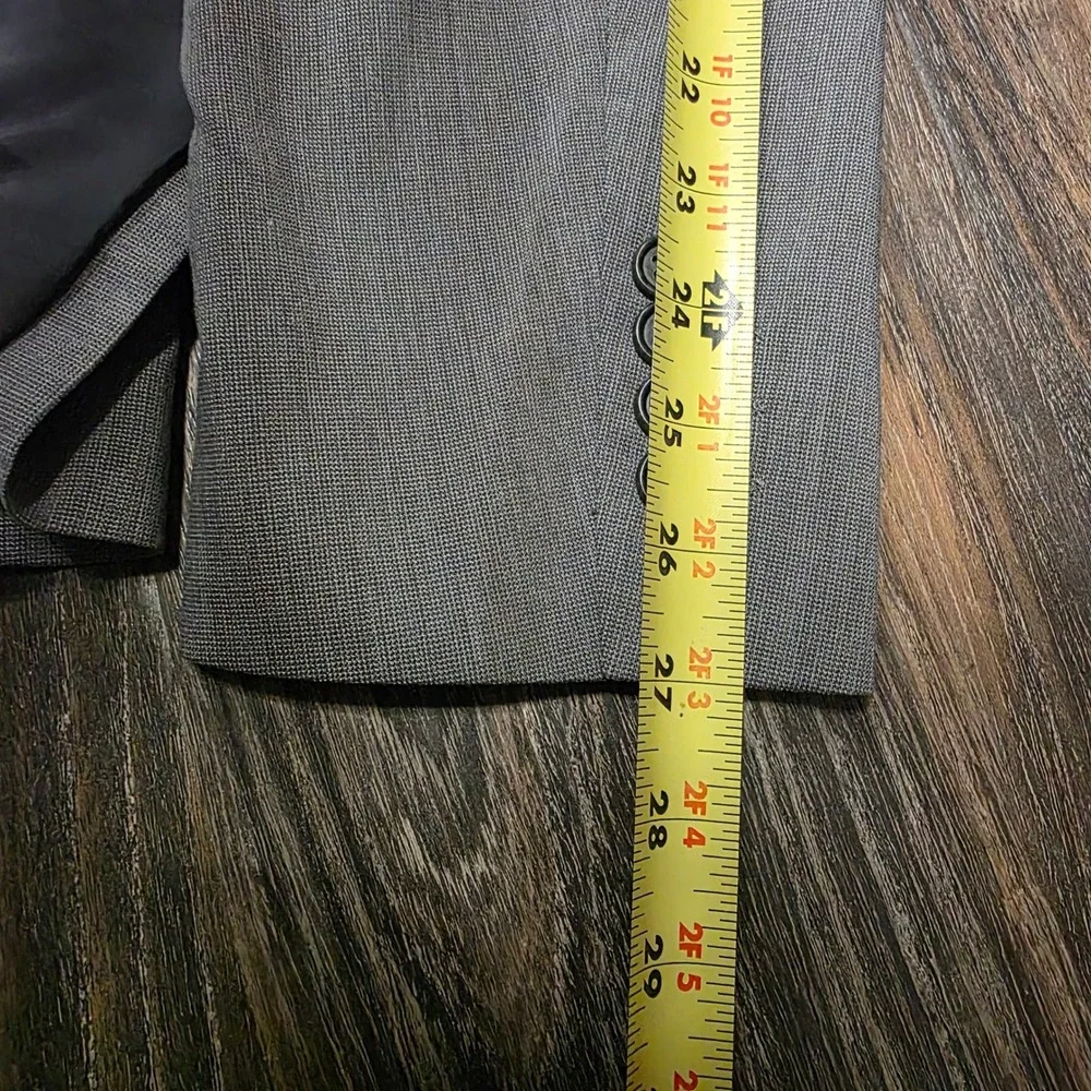 Nautica Mens Gray‎ Heathered Two Button Stretch Blazer Sport Coat 48L